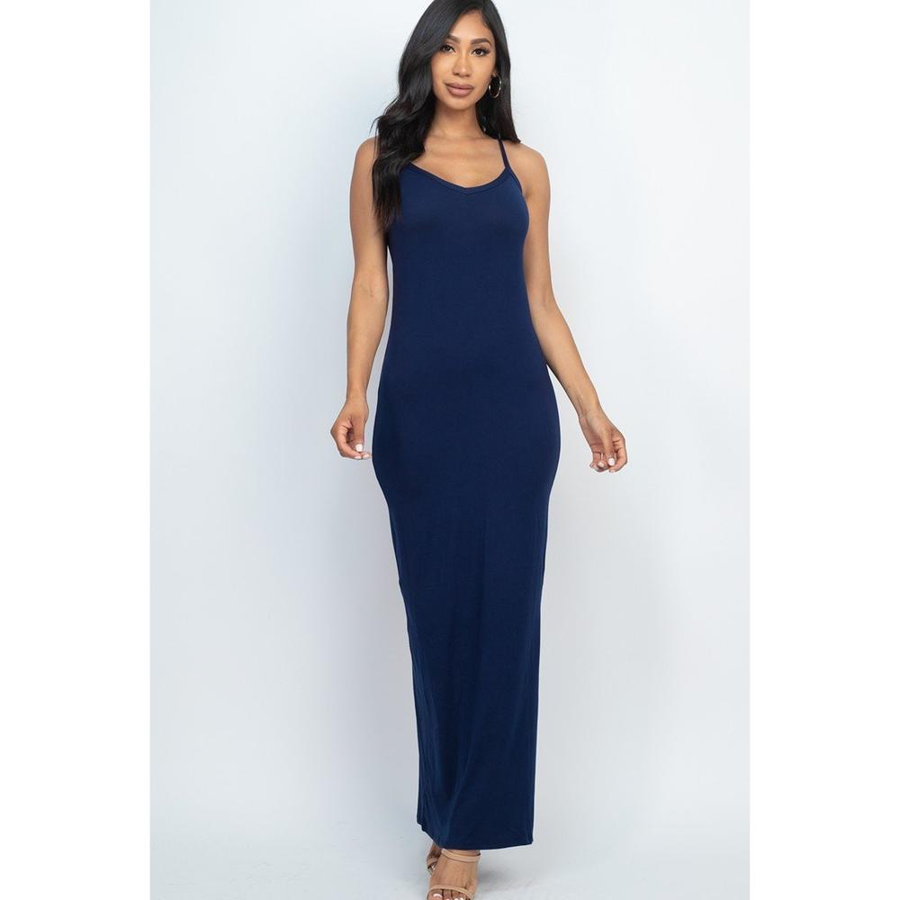 Racer Back Maxi Dress - Picture 1 of 4